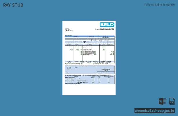 Beispielvorschau des spanischen Elektronikunternehmens Keld